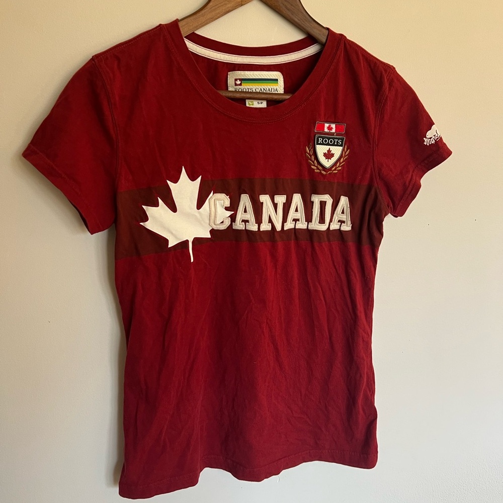 Roots Red Canada Short Sleeve Tee